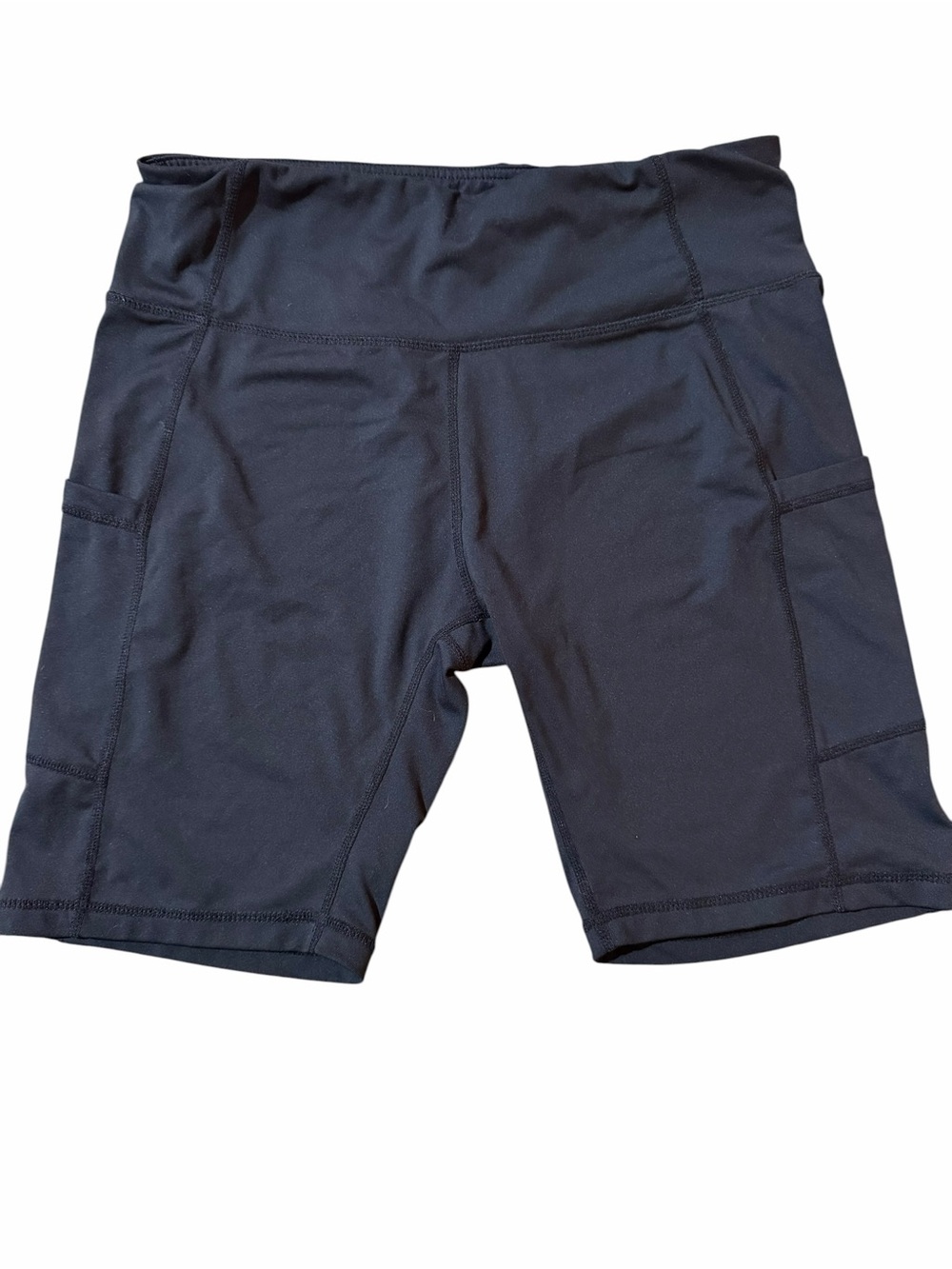 Baleaf Black High-Waist Bike Shorts with Side Pockets